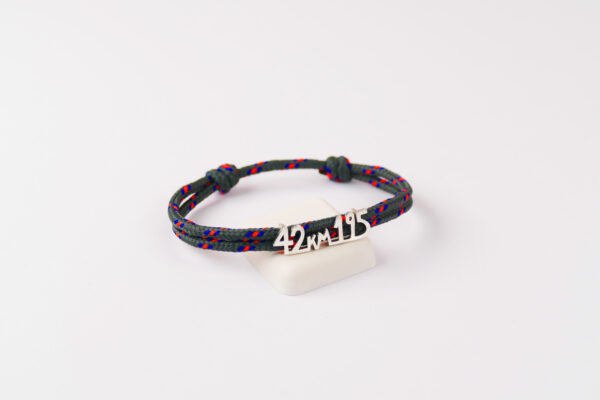 Bracelet "42km195" - Couleur Gris Bicolore