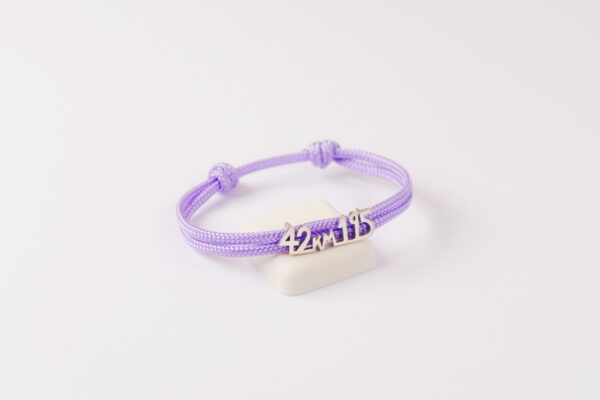 Bracelet "42km195" - Couleur Lilas