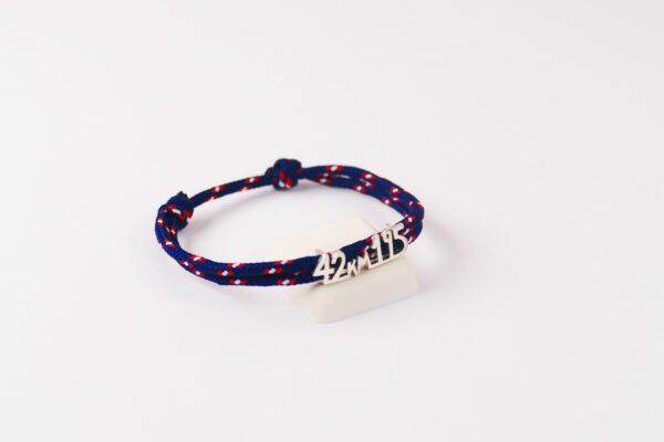 Bracelet "42km195" - Couleur Marine Bicolore