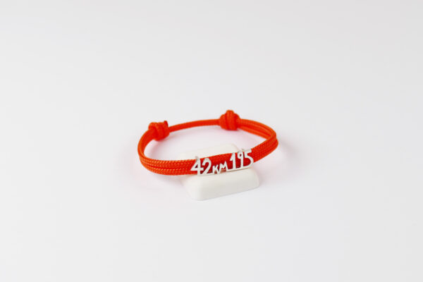 Bracelet "42km195" - Couleur Orange