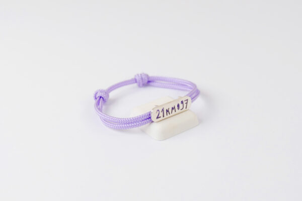 Bracelet "21km097" - Couleur Lilas