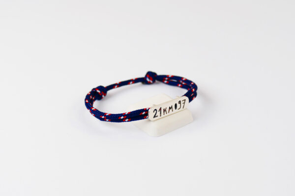 Bracelet "21km097" - Couleur Marine Bicolore